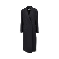 Maison Margiela Women 'Stockman Shoulder' Long Wool Coat