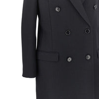 Maison Margiela Women 'Stockman Shoulder' Long Wool Coat