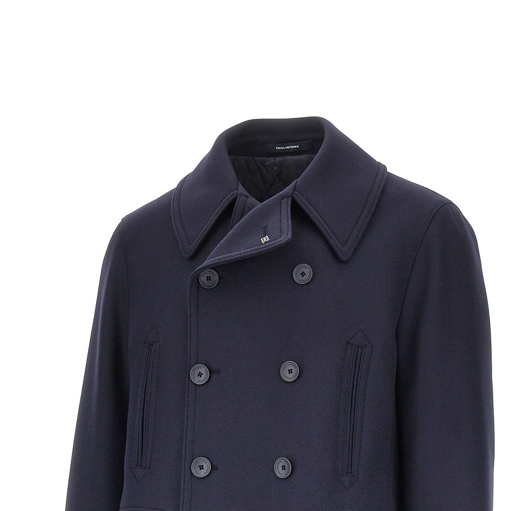 Tagliatore Men Double Wool Double-Breasted Coat