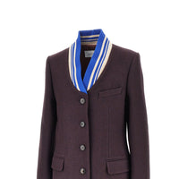 Dries Van Noten Women Cloth Jacket With Ribbed Collar