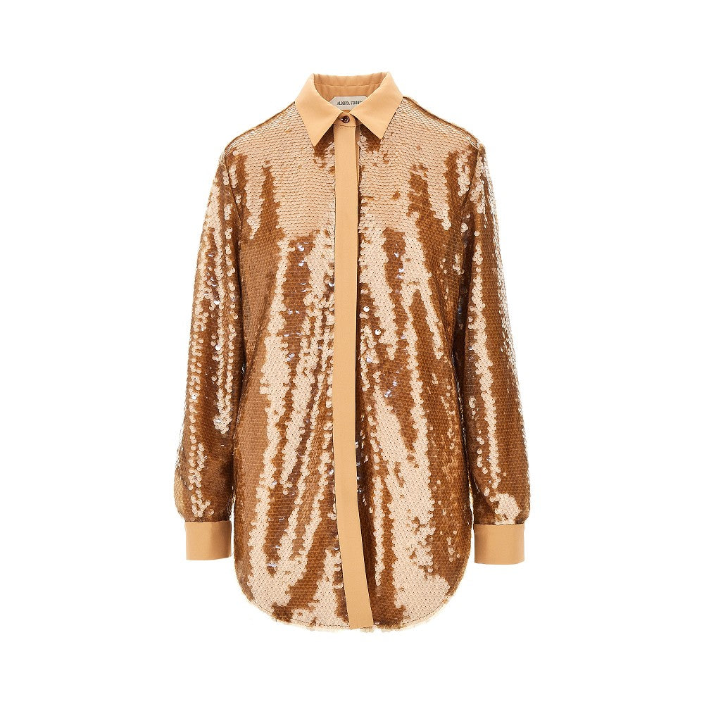 Alberta Ferretti Women Sequinned Oversized Shirt