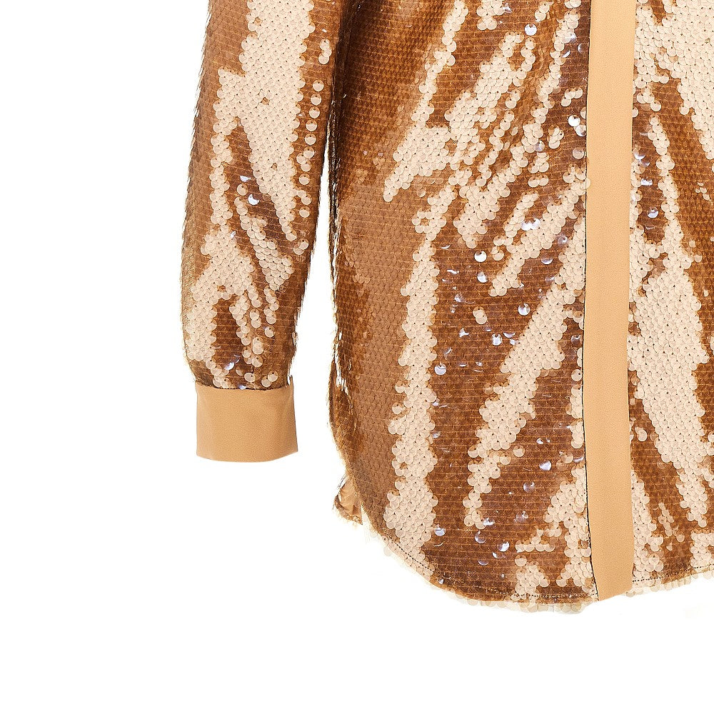 Alberta Ferretti Women Sequinned Oversized Shirt