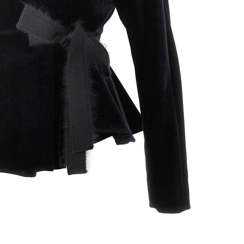 Alberta Ferretti Women Velvet Jacket With Bow