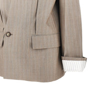 Victoria Beckham Women Collarless Wool Jacket