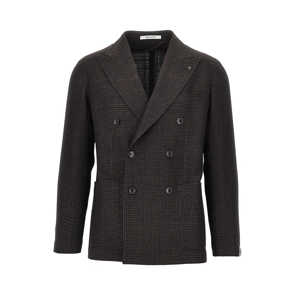 TAGLIATORE Tagliatore Men Silk And Wool Double-Breasted Jacket