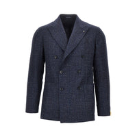 Tagliatore Men Tweed Double-Breasted Jacket