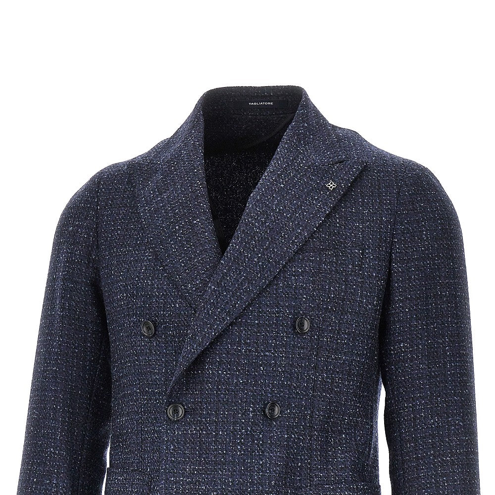 Tagliatore Men Tweed Double-Breasted Jacket
