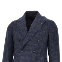 Tagliatore Men Tweed Double-Breasted Jacket