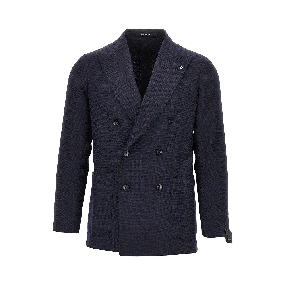 Tagliatore Men Virgin Wool Double-Breasted Jacket