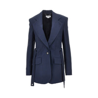 Stella Mccartney Women Single-Breasted Jacket With Press-Studs Belt