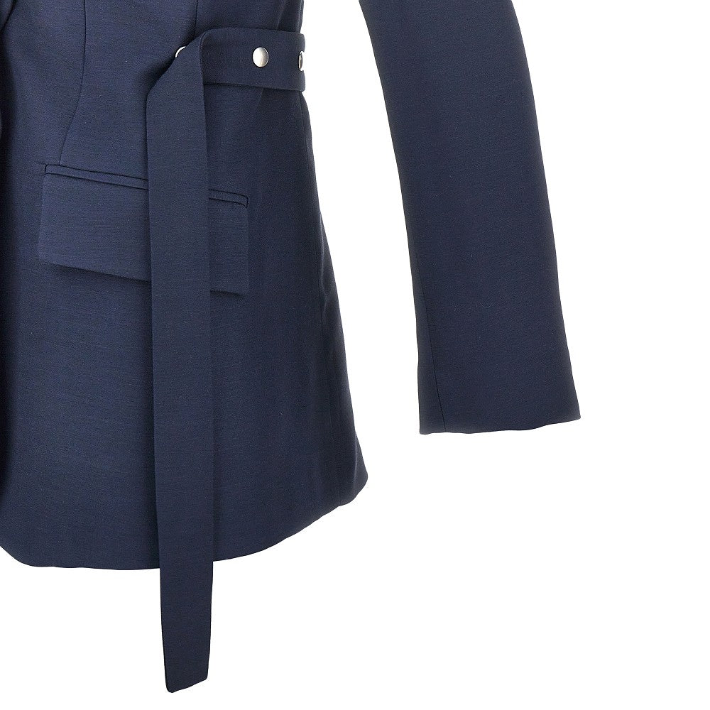 Stella Mccartney Women Single-Breasted Jacket With Press-Studs Belt