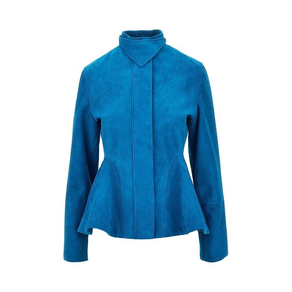 ALAIA Alaia Women Suede Leather Peplum Jacket