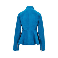 ALAIA Alaia Women Suede Leather Peplum Jacket