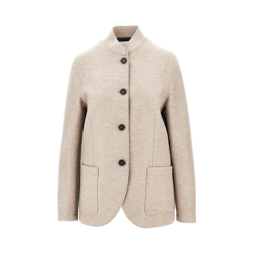 Harris Wharf London Women Pressed Wool Nehru Jacket