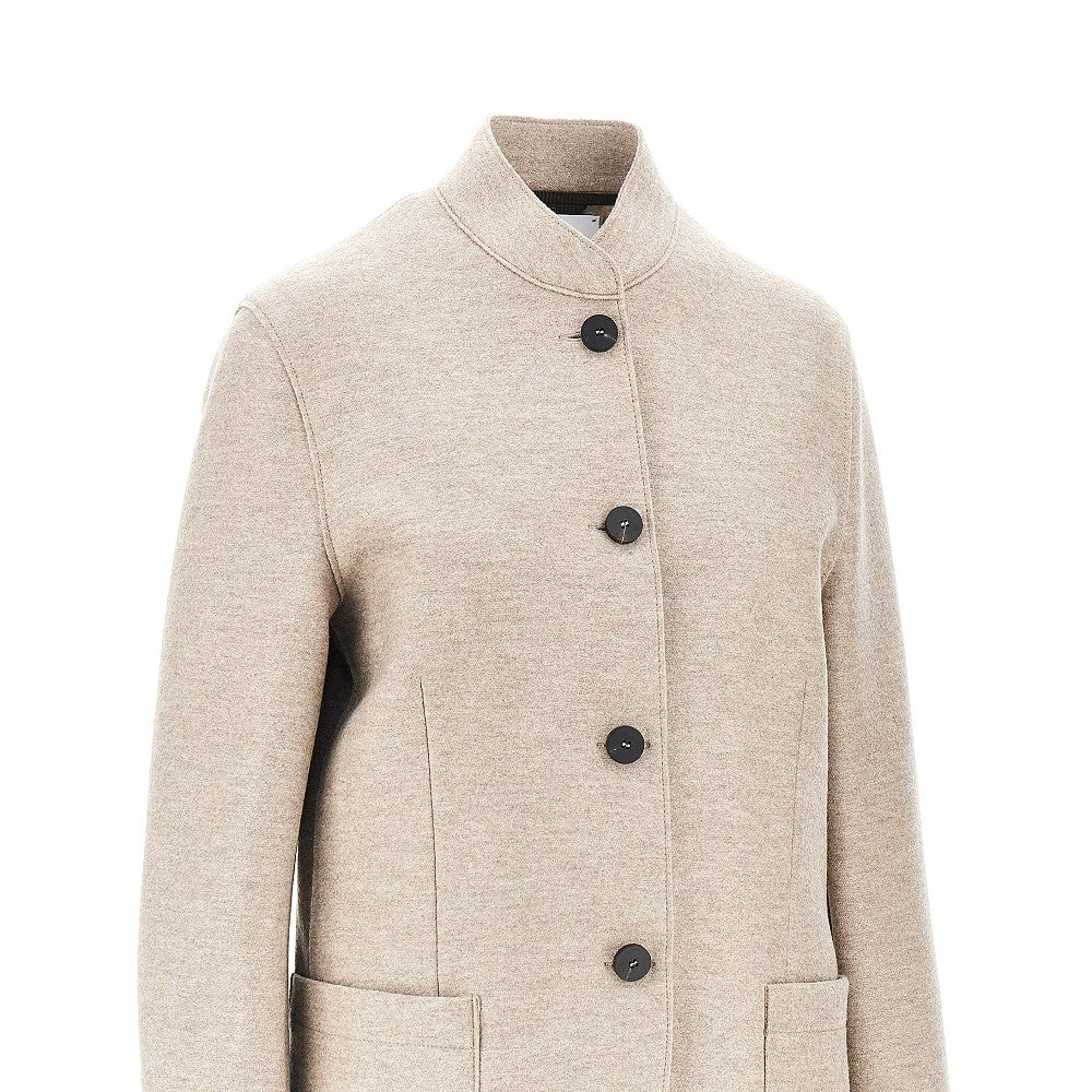 Harris Wharf London Women Pressed Wool Nehru Jacket