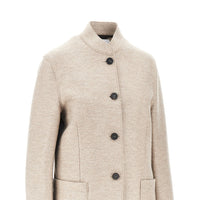 Harris Wharf London Women Pressed Wool Nehru Jacket