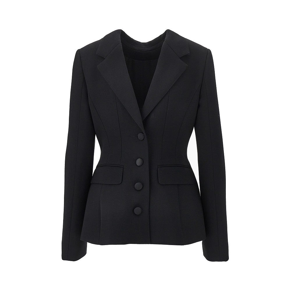 Dolce&Gabbana Women Wool Double Crepe Back To Front Jacket