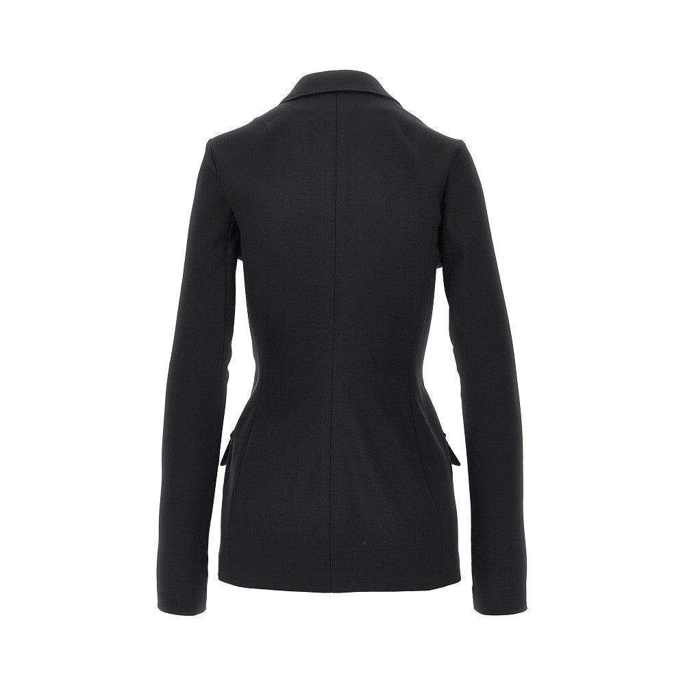 Dolce&Gabbana Women Stretch Wool Fitted Double-Breasted Jacket