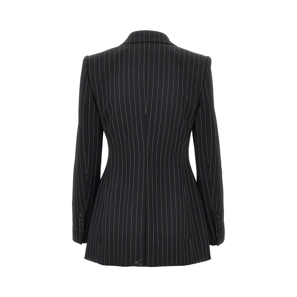 Dolce&Gabbana Women Pinstriped Wool Double-Breasted Jacket