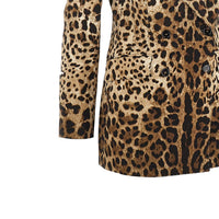 Dolce&Gabbana Women Double-Breasted Jacket With Animal Print