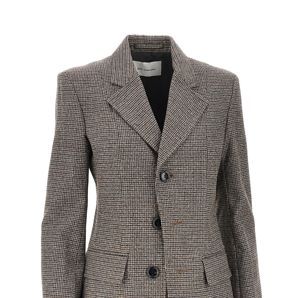 AMI Ami Women Houndstooth Single-Breasted Jacket