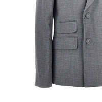 AMI Ami Women Double-Breasted Wool Blazer With Belt