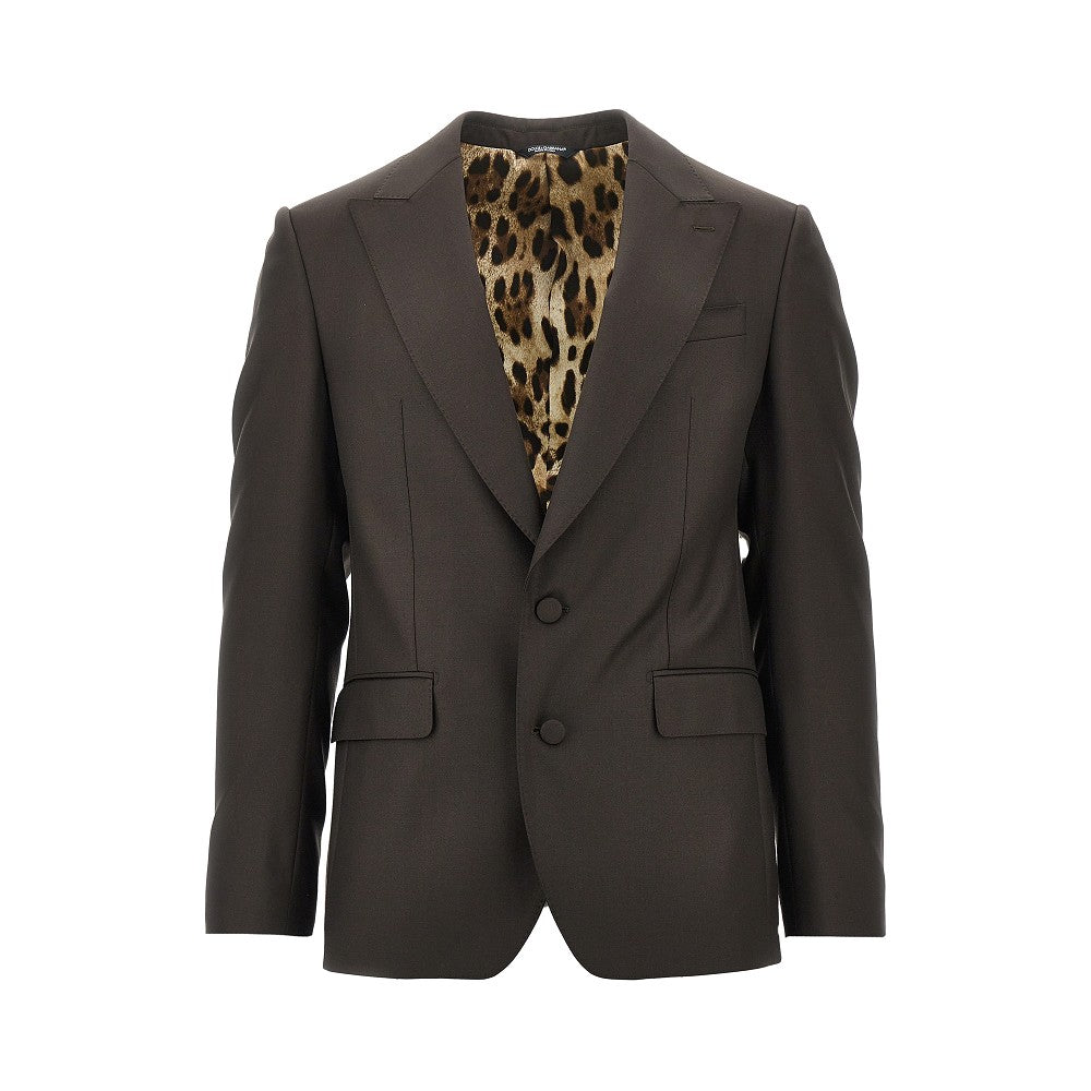 Dolce&Gabbana Men Sicilia Light Wool Single-Breasted Jacket