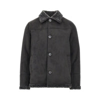 Herno Men Suede And Shearling Effect Jacket