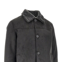 Herno Men Suede And Shearling Effect Jacket