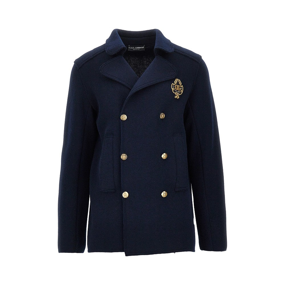 Dolce&Gabbana Men Knitted Double-Breasted Jacket
