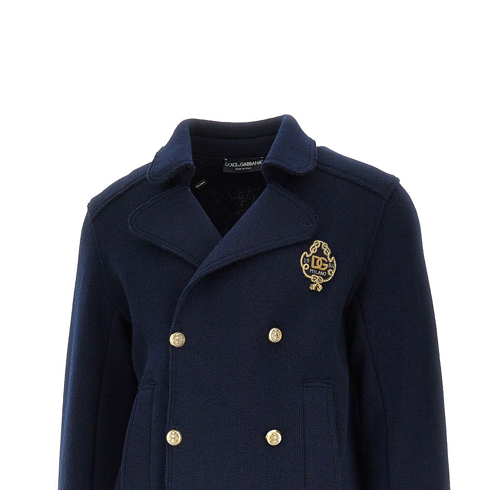 Dolce&Gabbana Men Knitted Double-Breasted Jacket