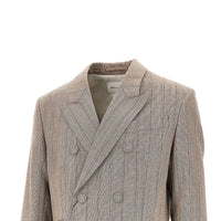 AMI Ami Men Double-Breasted Wool Jacket With Martingale