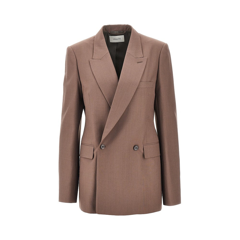 Lemaire Women Blend Tropical Wool Double-Breasted Jacket