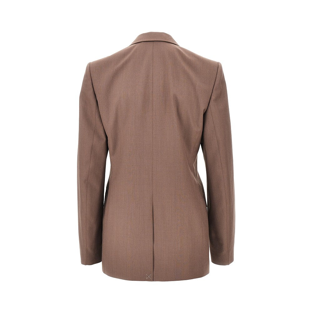 Lemaire Women Blend Tropical Wool Double-Breasted Jacket