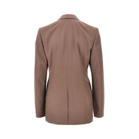 Lemaire Women Blend Tropical Wool Double-Breasted Jacket