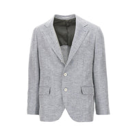 BRUNELLO CUCINELLI Brunello Cucinelli Men Chevron Fabric Single-Breasted Jacket
