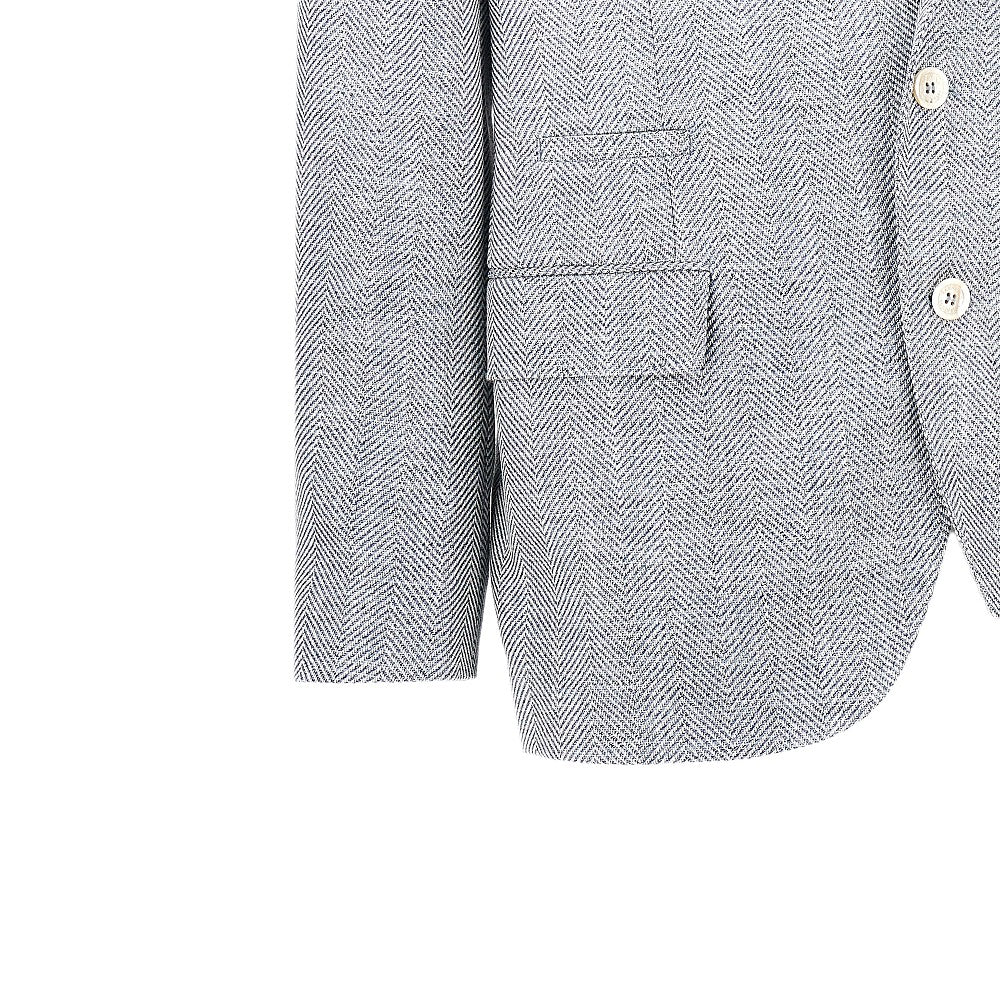 BRUNELLO CUCINELLI Brunello Cucinelli Men Chevron Fabric Single-Breasted Jacket