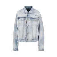 Dsquared2 Men Vintage Effect Denim Jacket