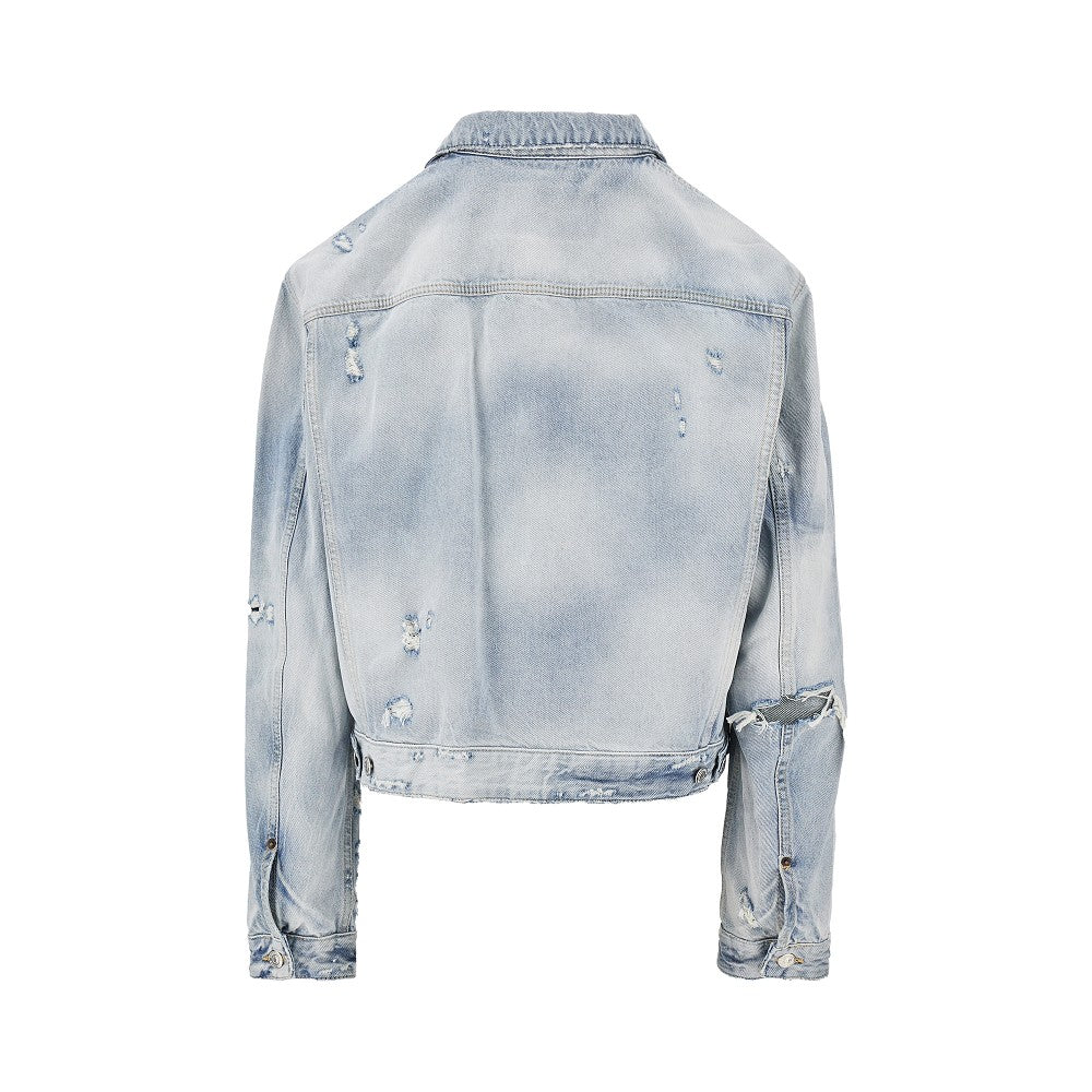 Dsquared2 Men Vintage Effect Denim Jacket