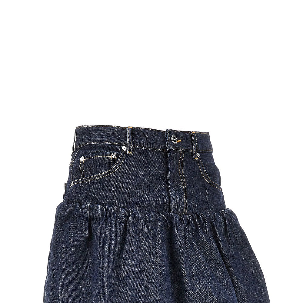 GANNI Ganni Women Denim Mini Bubble Skirt