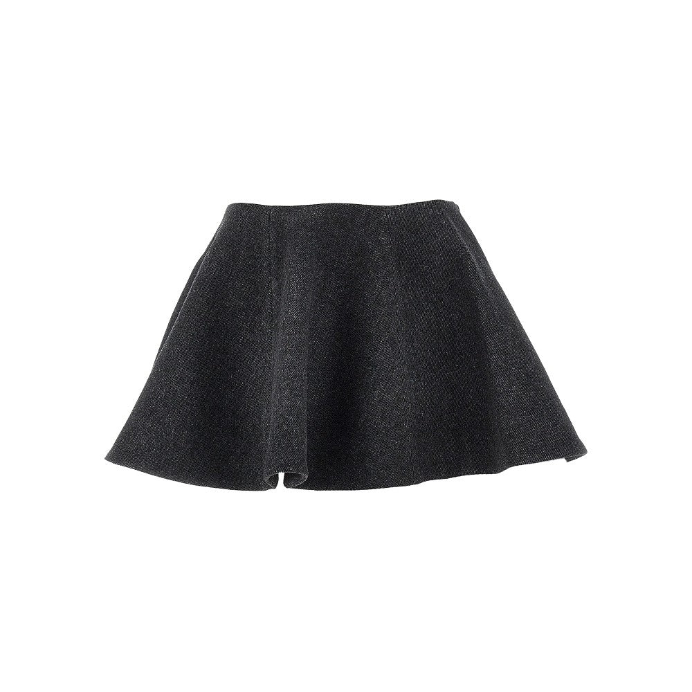 Ganni Women Wool-Blend Mini Skirt