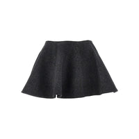 Ganni Women Wool-Blend Mini Skirt
