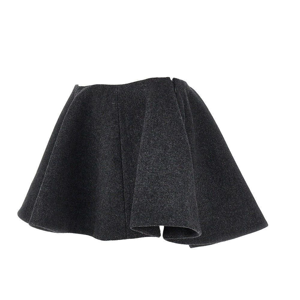 Ganni Women Wool-Blend Mini Skirt