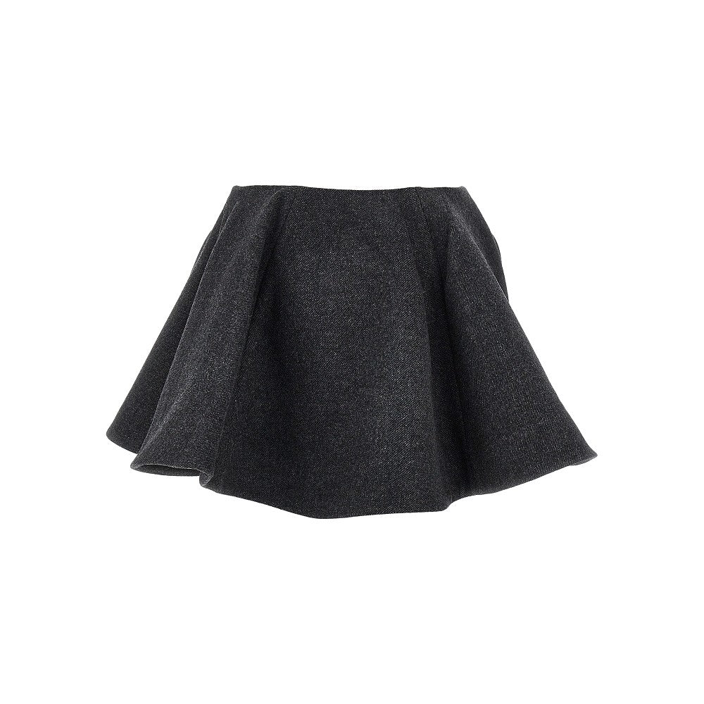 Ganni Women Wool-Blend Mini Skirt