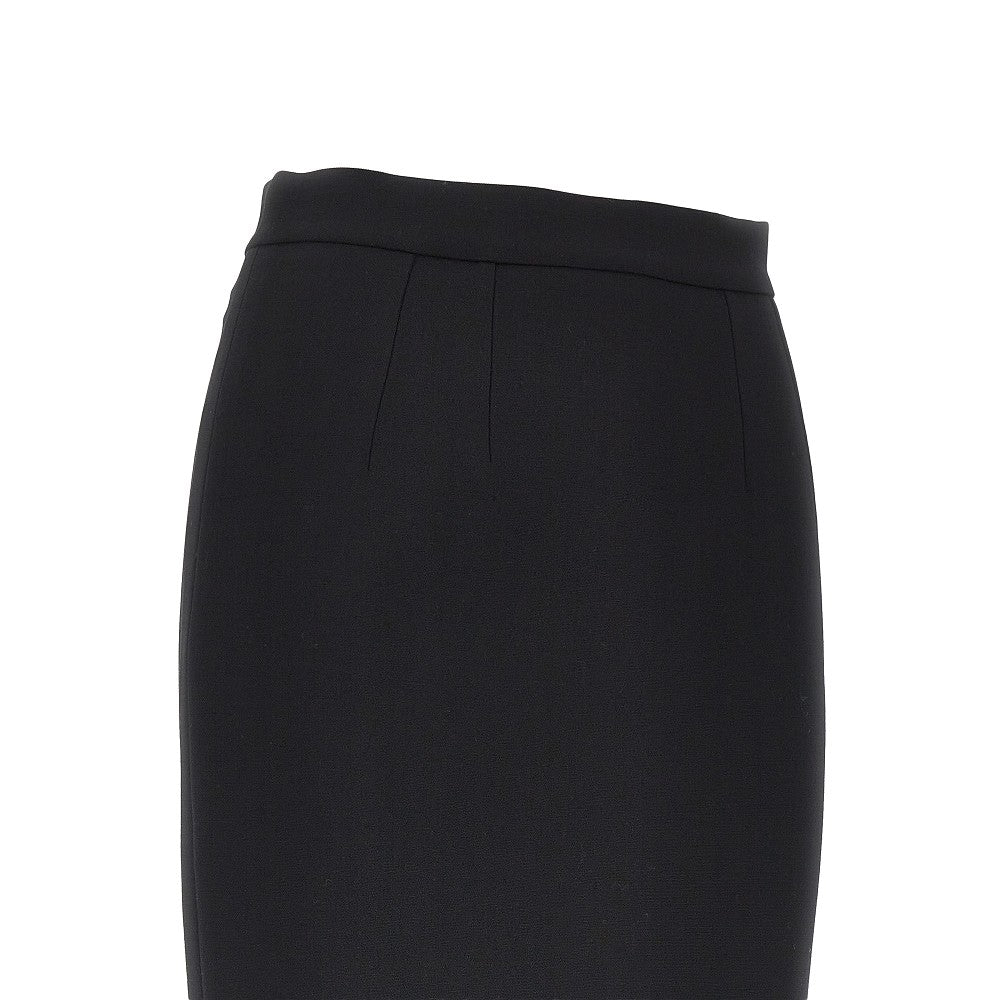 Dolce&Gabbana Women Stretch Wool Midi Skirt