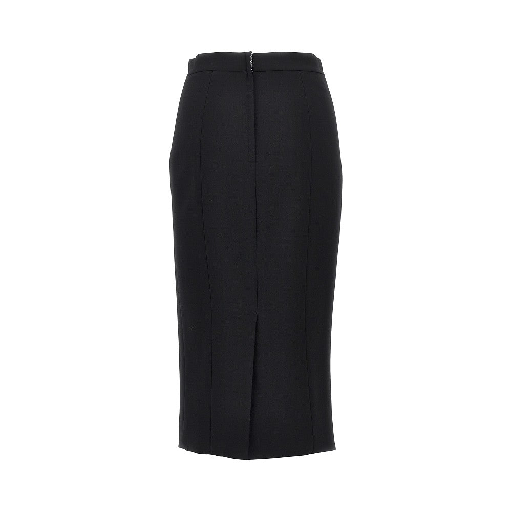 Dolce&Gabbana Women Stretch Wool Midi Skirt