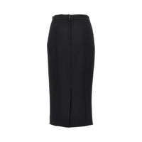 Dolce&Gabbana Women Stretch Wool Midi Skirt