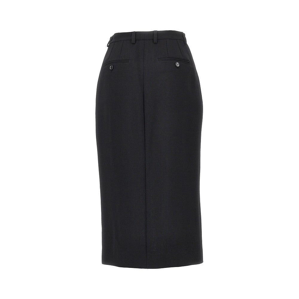 Dolce&Gabbana Women Grain De Poudre Wool Skirt