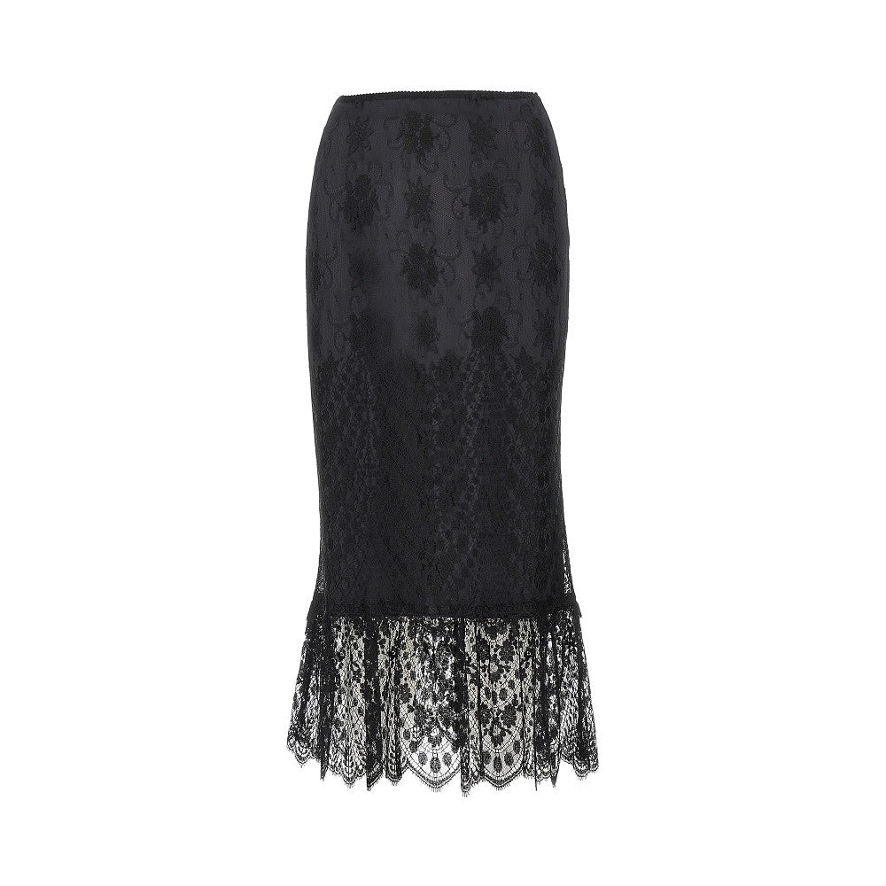 Dolce&Gabbana Women Chantilly Lace Midi Skirt