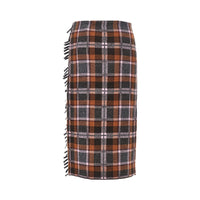 Guest In Residence Women Plaid Wrap Midi Skirt